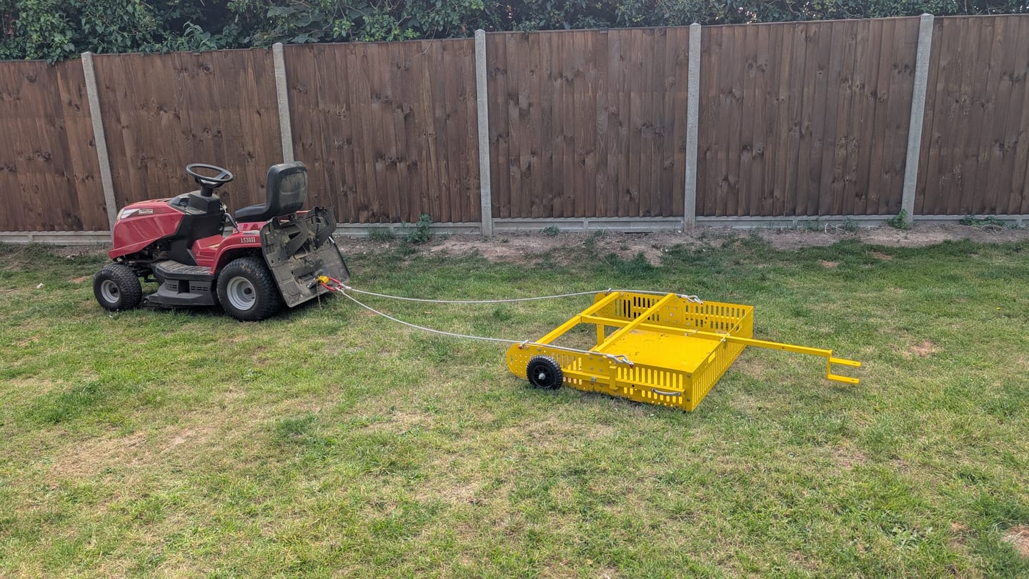 Customer photo review of Scoop'N'Tow Manure Scooper / Paddock Field Cleaner + Trailer