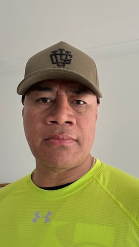 Customer photo review of LVCO "Khaki Green/Black" A-Frame Snapback