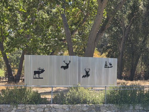 Customer photo review of Deer Design - Metal Wall Art