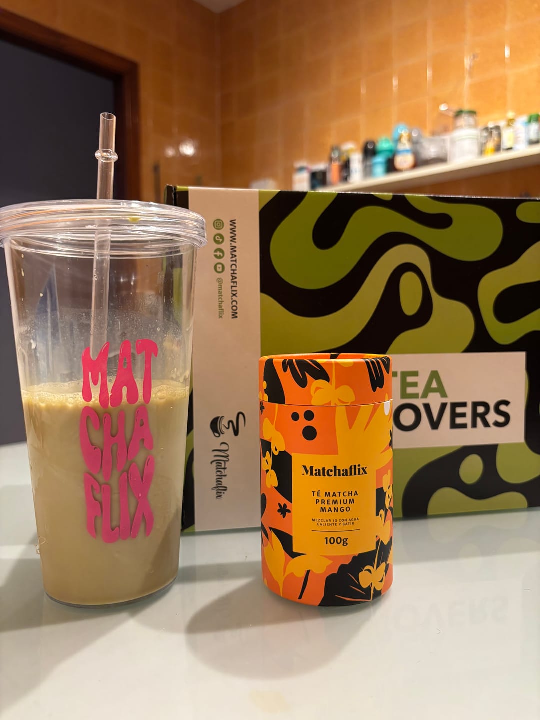 Customer photo review of Té Matcha Premium Mango