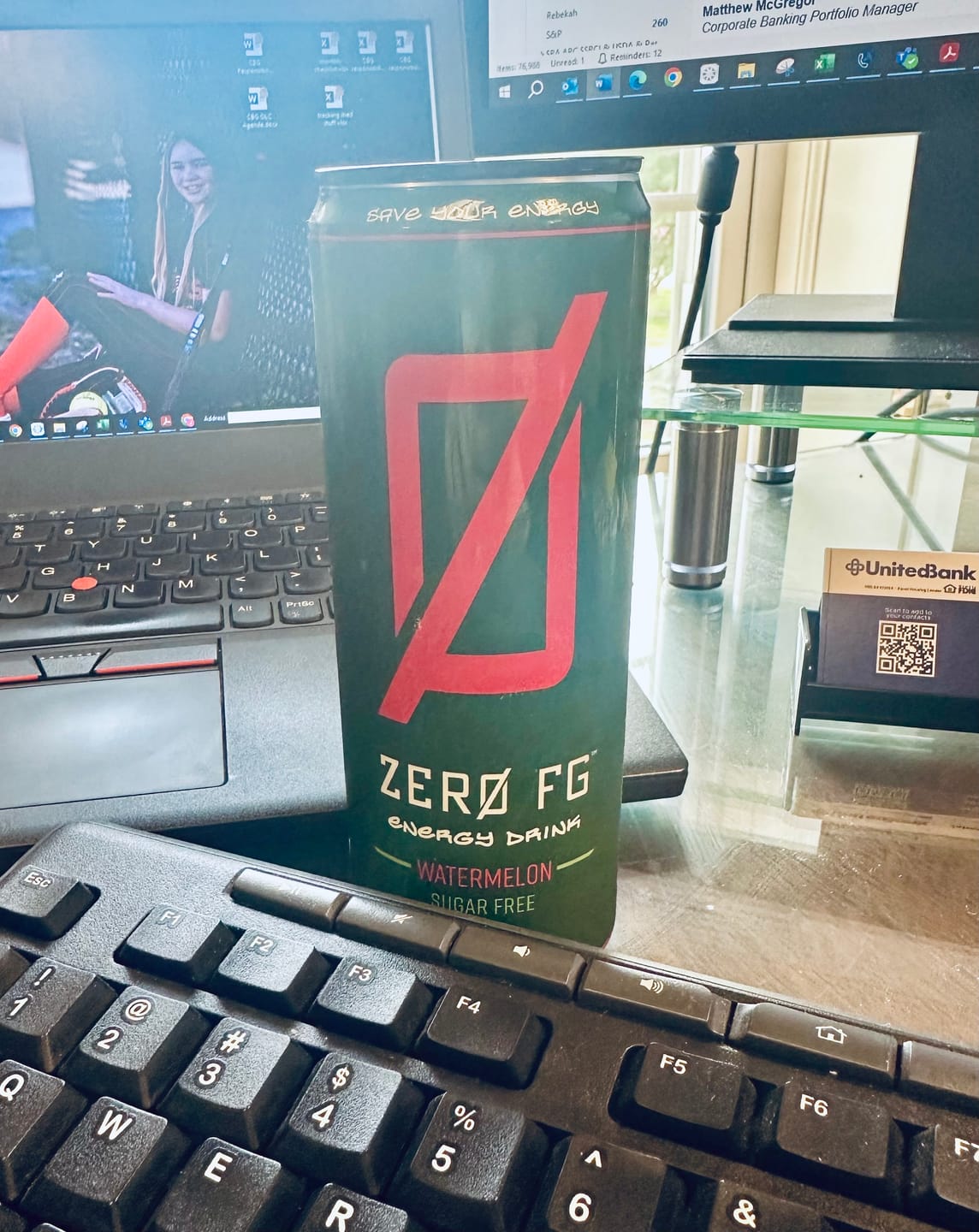 Customer photo review of ØFG Energy Drink - Watermelon Sugar Free (12-Pack)