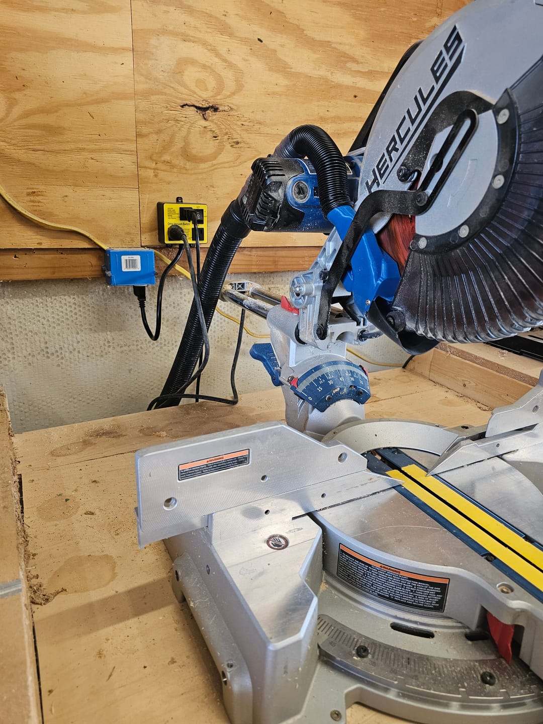 Customer photo review of Hercules 12" Sliding Compound Miter Saw Dust Collection