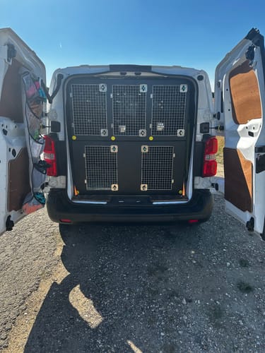 Customer photo review of Dog Van Kit | Citroen Dispatch | 2017 > | Double stack | DT VM5