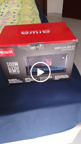 Customer video review of Central Multimídia Car Áudio Aiwa Aws-ca-dd-01 25w Bluetooth