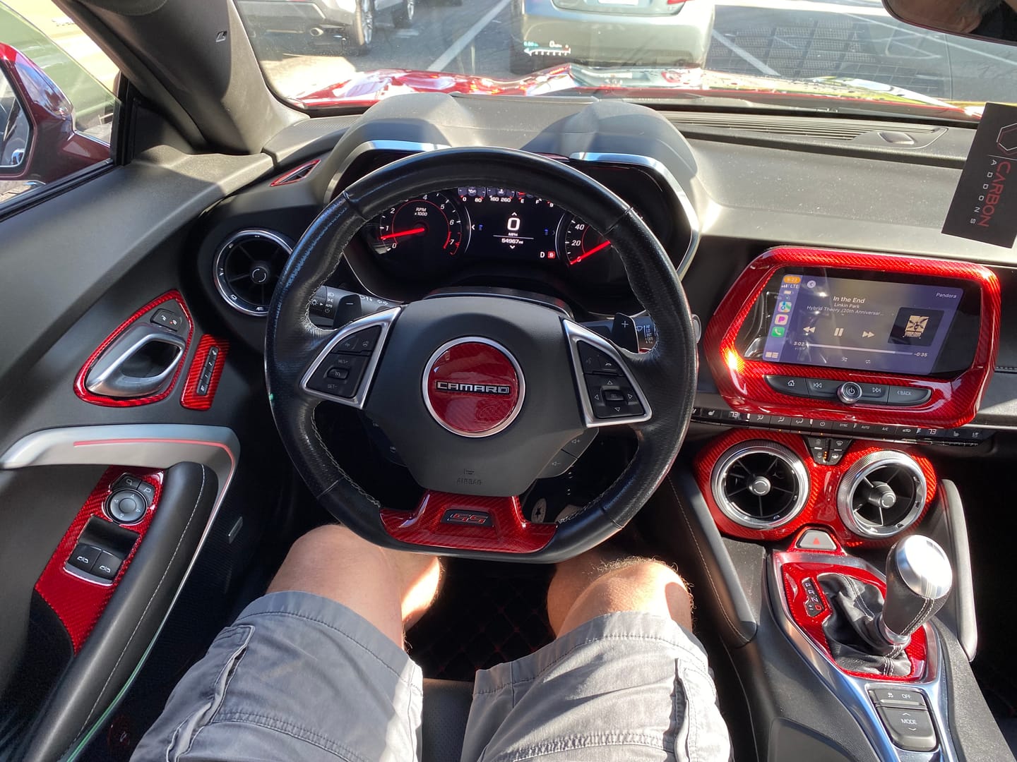 Customer photo review of 2016-2024 Camaro Carbon Fiber Mirror Covers