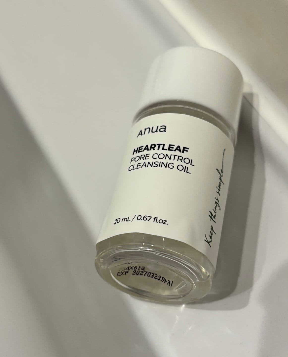 Customer photo review of Hidrofīlā eļļa dziļai poru attīrīšanai Anua Heartleaf Pore Control Cleansing Oil