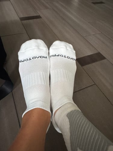 Customer photo review of NEW! 3-Pack RTP ULTRAGRIP V2 Dual sided Non-slip Technology Ankle Socks