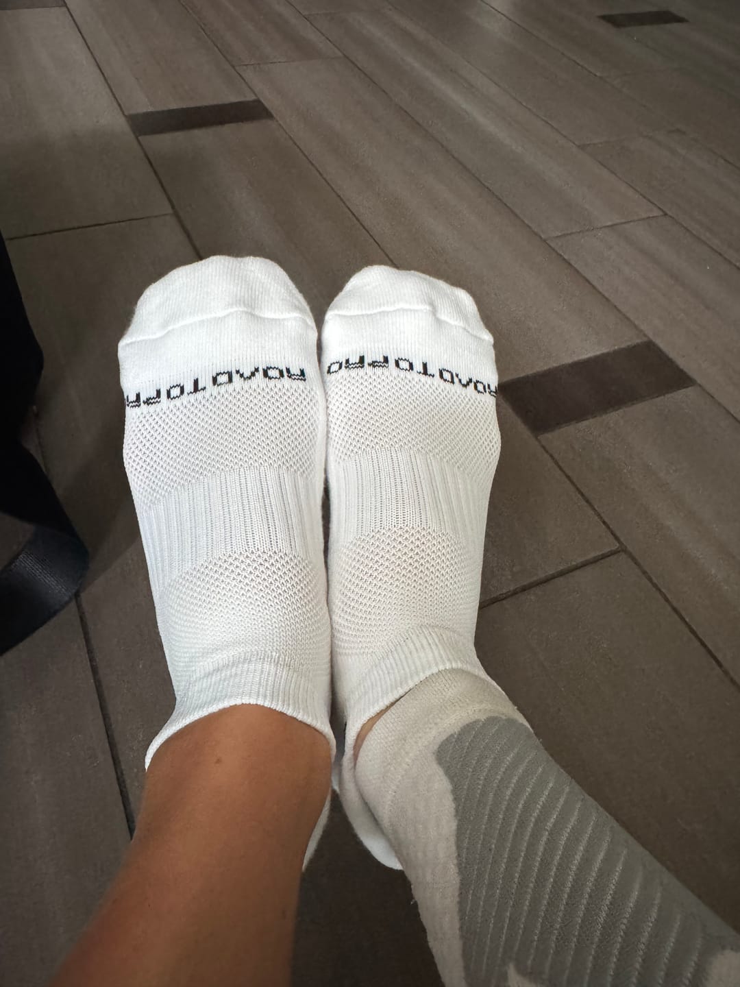Customer photo review of NEW! 3-Pack RTP ULTRAGRIP V2 Dual sided Non-slip Technology Ankle Socks