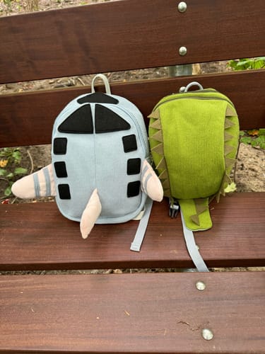 Customer photo review of Anky the Dino Toddler Backpack