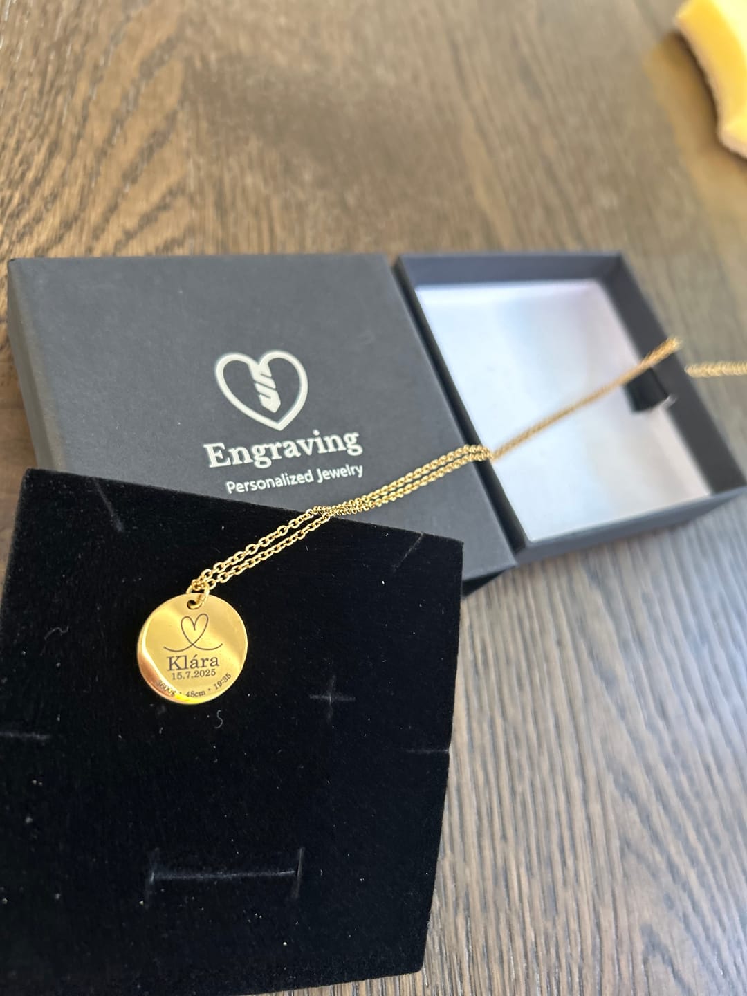 Customer photo review of Necklace: Newborn