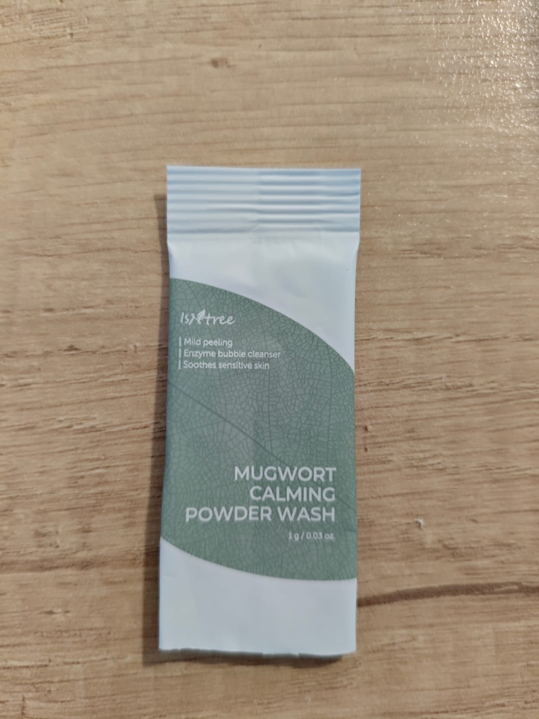 Customer photo review of Ādu nomierinošs enzīmu pūderis ar vībotni IsNtree Mugwort Calming Powder Wash