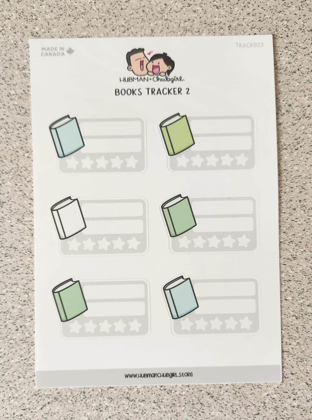 Customer photo review of Books 2 Tracker Planner Stickers
