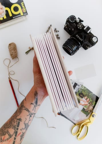 Customer photo review of 4x6 Vintage matted photo album