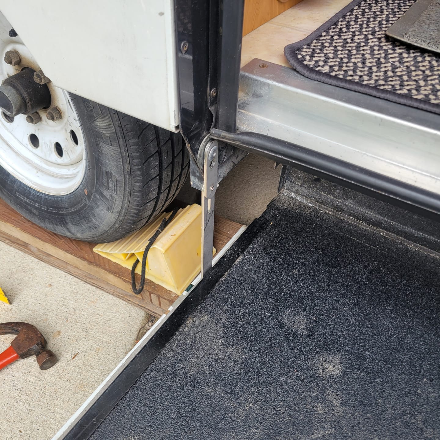 Customer photo review of Stepper Door Swing Arm