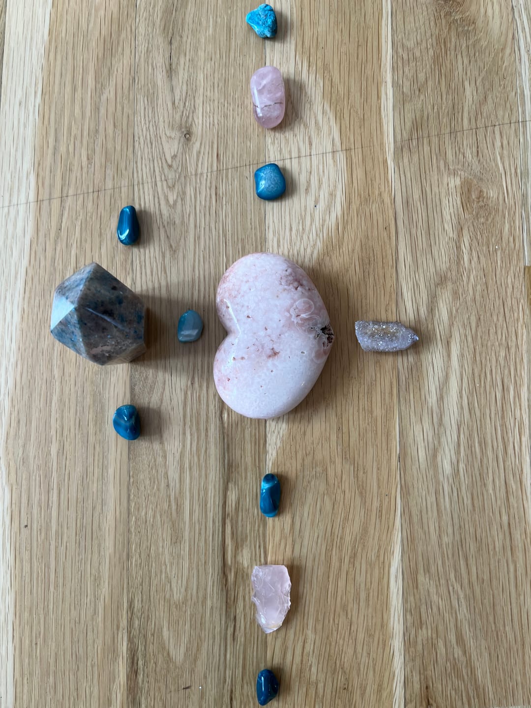 Customer photo review of Pink (Rose) Amethyst Polished Heart various sizes - 2.5" to 8"