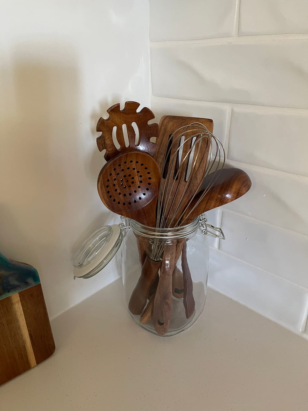 Customer photo review of Wooden Teak Utensils Set - 50% OFF SALE