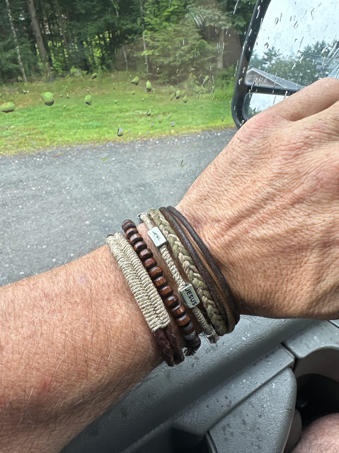 Customer photo review of Trinity Tribal WristPack- Jesus