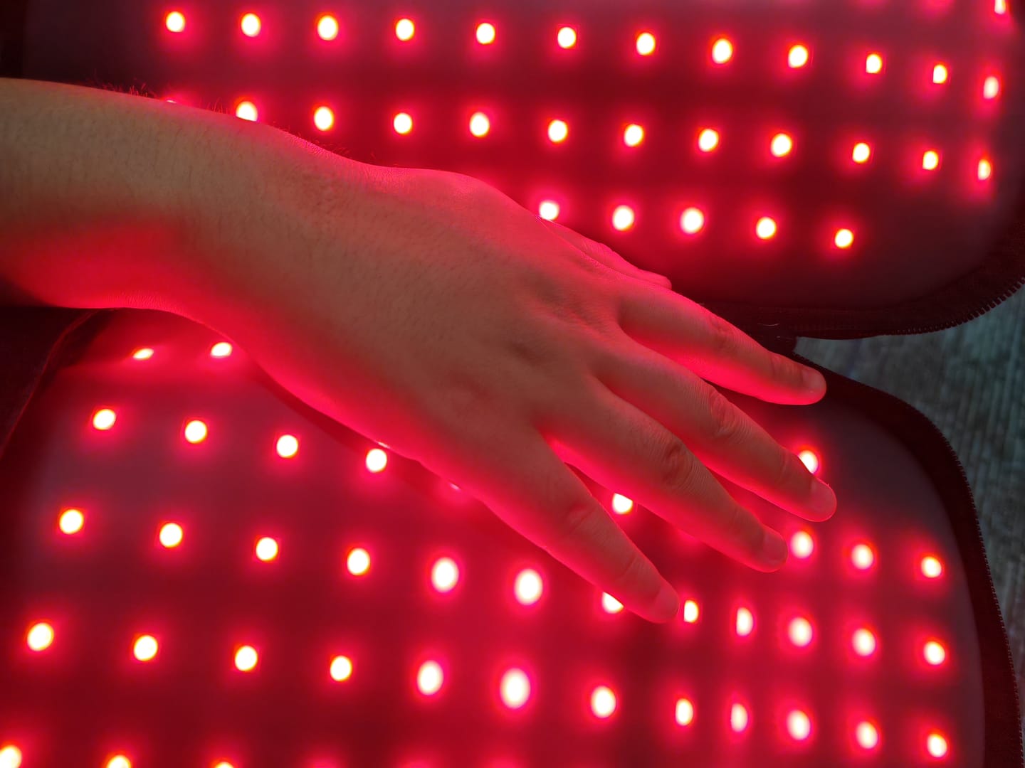 Customer photo review of LumyHealth Red & Infrared Light Therapy Glove