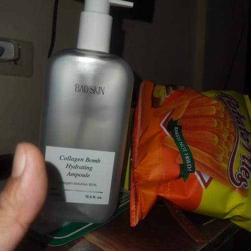 Customer photo review of Bad Skin™ Korean Collagen Bomb Hydrating Ampoule