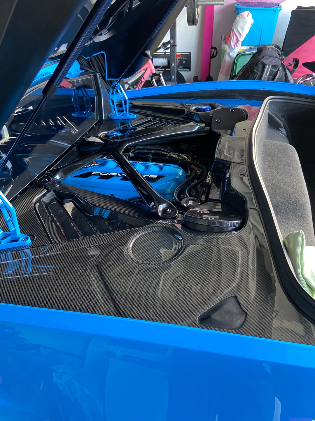 Customer photo review of Corvette C8 Coupe Engine Bay Panel Cover (3-Pieces Version)