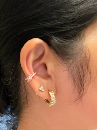 Customer photo review of Signature. D Silver Ear Cuff