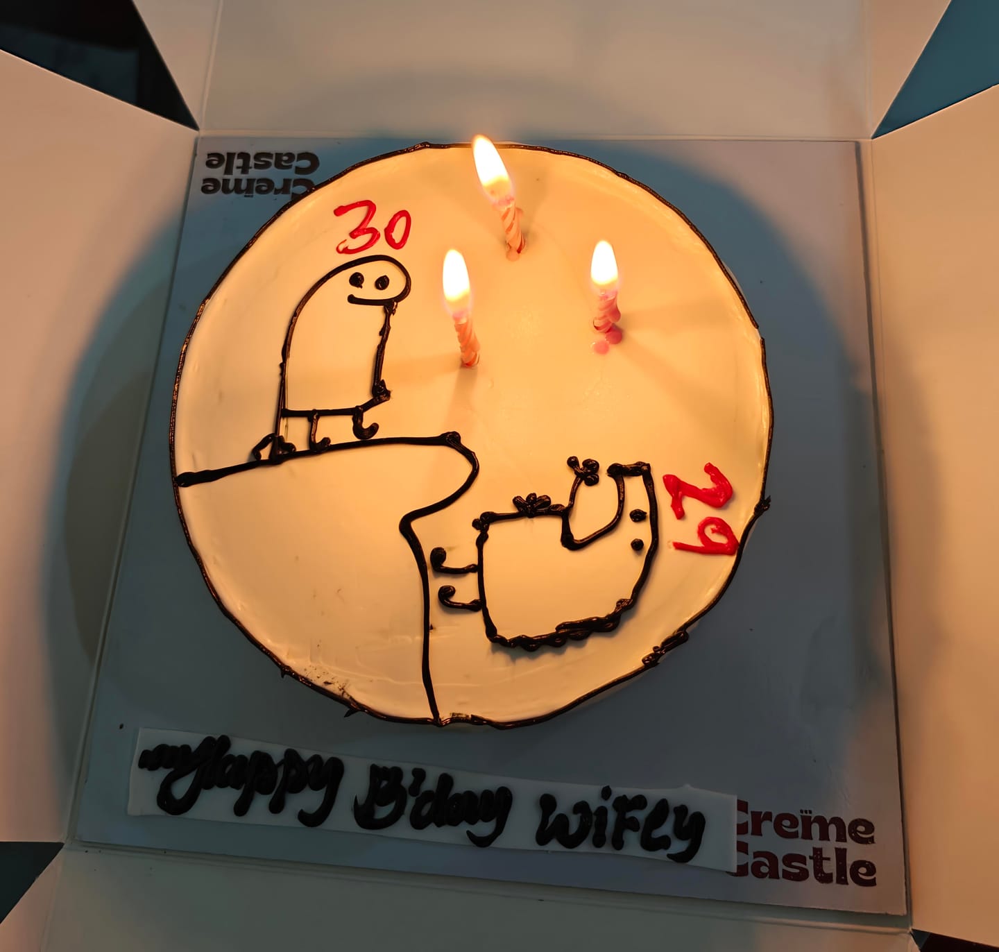 Customer photo review of Bye Bye Meme Cake