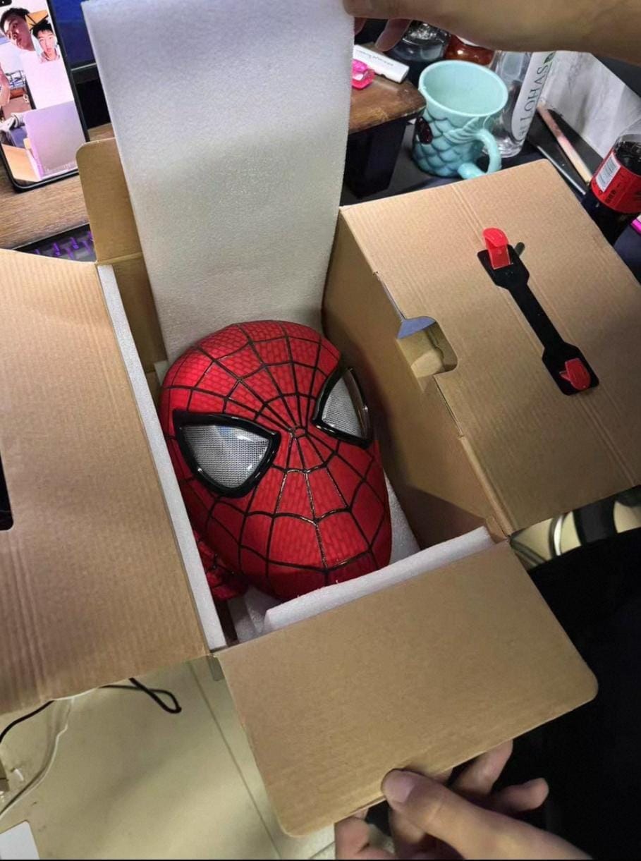 Customer photo review of The Amazing Spider-Man 2 Wearable Mask