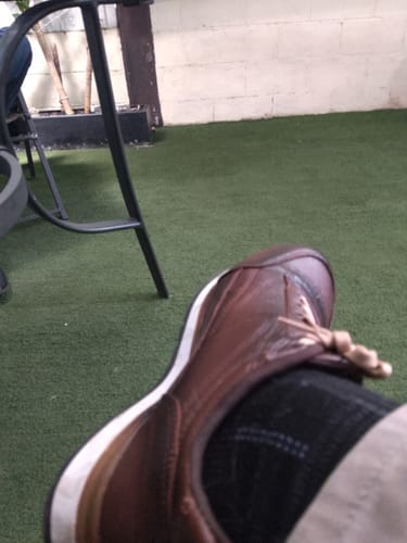 Customer photo review of Tenis de Piel Artesanales Hombre Toronto - Shedrón