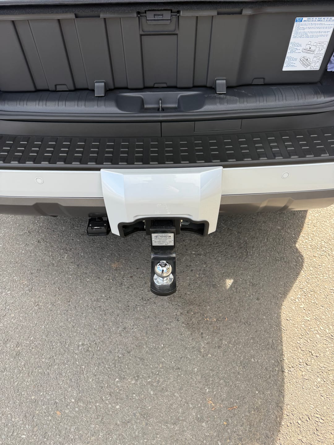 Customer photo review of Tow Bar Cover Cut Out Service for Prado LC250 Series