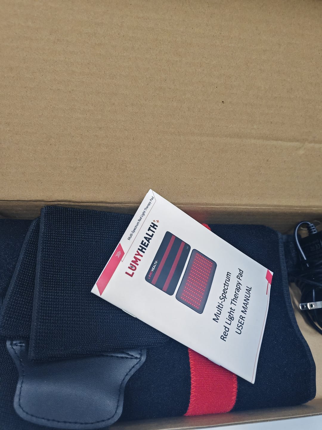 Customer photo review of Lumyhealth Multi-Spectrum Red Light Therapy Pad