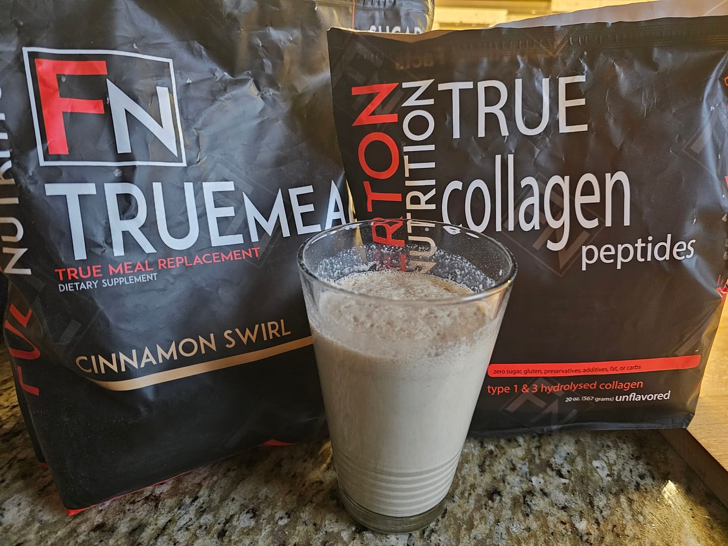 Customer photo review of True Collagen Protein