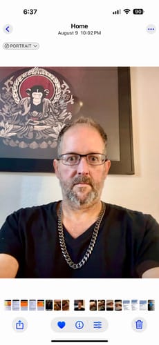 Customer photo review of Limited Time Offer- Knights Templar Cuban Link Necklace & Bracelet Set : Helps Pair Veterans With A Service Dog Or Shelter Dog