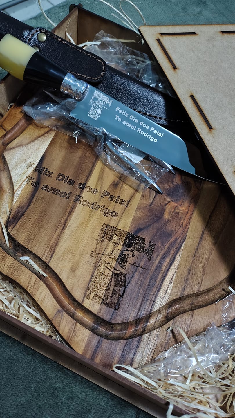 Customer photo review of Kit Churrasco Personalizado Mestre Do Churrasco Série Especial