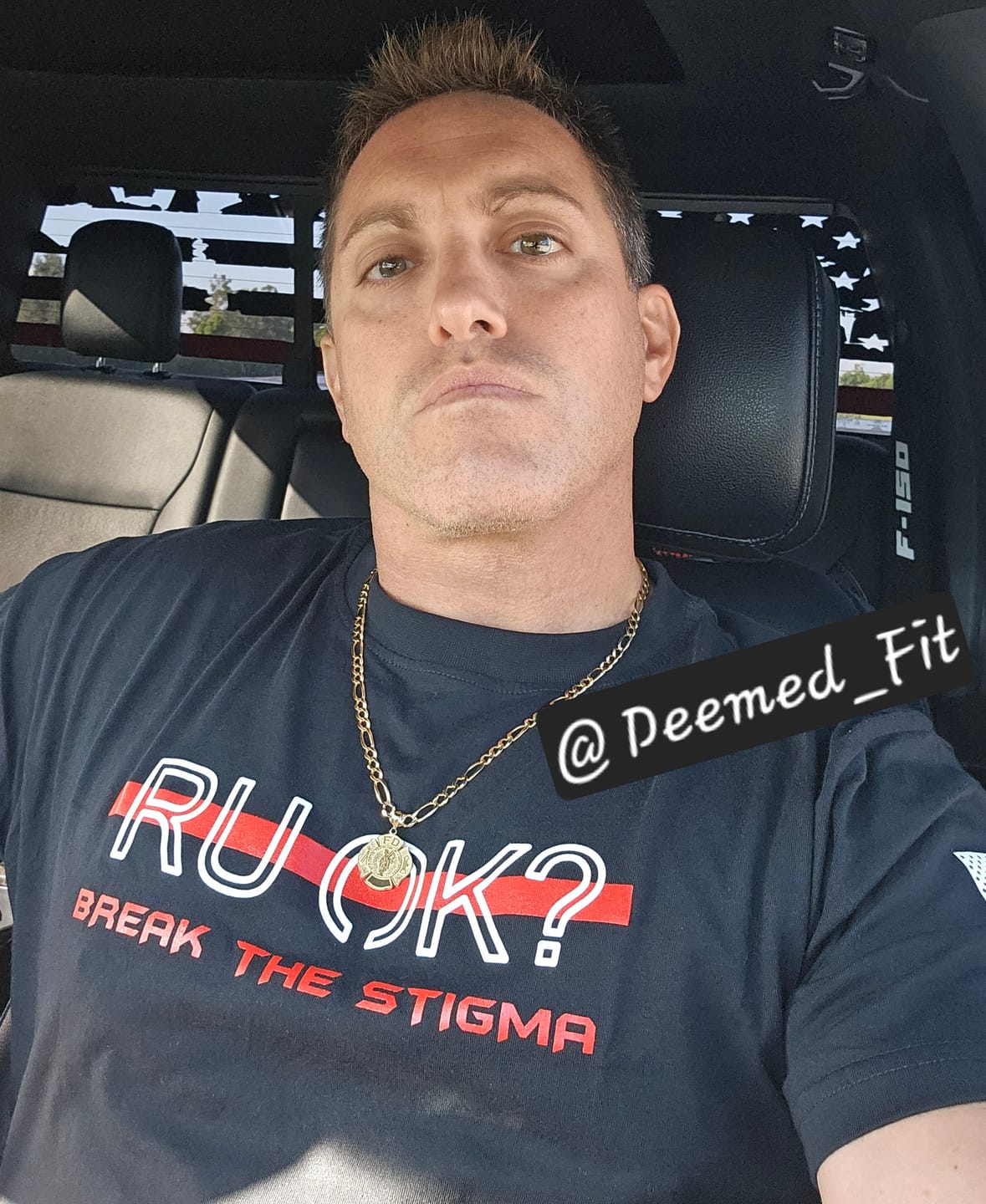 Customer photo review of Stigma-Breaking Unisex Tee- Red Line