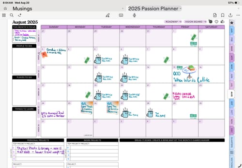 Customer photo review of Digital Planner - 2025 Weekly & Daily - Dreamy Dusk Bundle