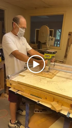 Customer video review of 36x32" Trim Router Sled Kit - Box 1 - Rails, Bars, Hardware