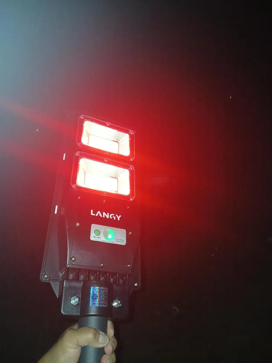Customer photo review of Solar Red Light for Hunting Hogs Deers,Fish light