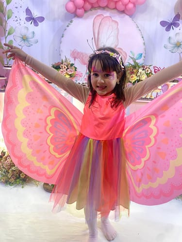 Customer photo review of Fantasia de Borboleta em Malha UV e Tule 85746 Infanti Infantil Menina