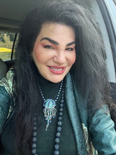 Customer photo review of HEIDI DAUS®"Jellyfish Ballet" Beaded Crystal Jellyfish Necklace