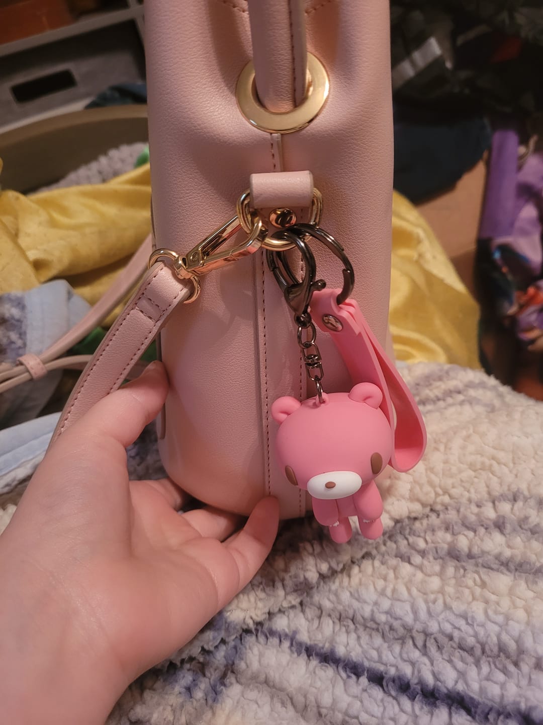 Customer photo review of Gloomy Figure Key Chain (Gloomy Pink)