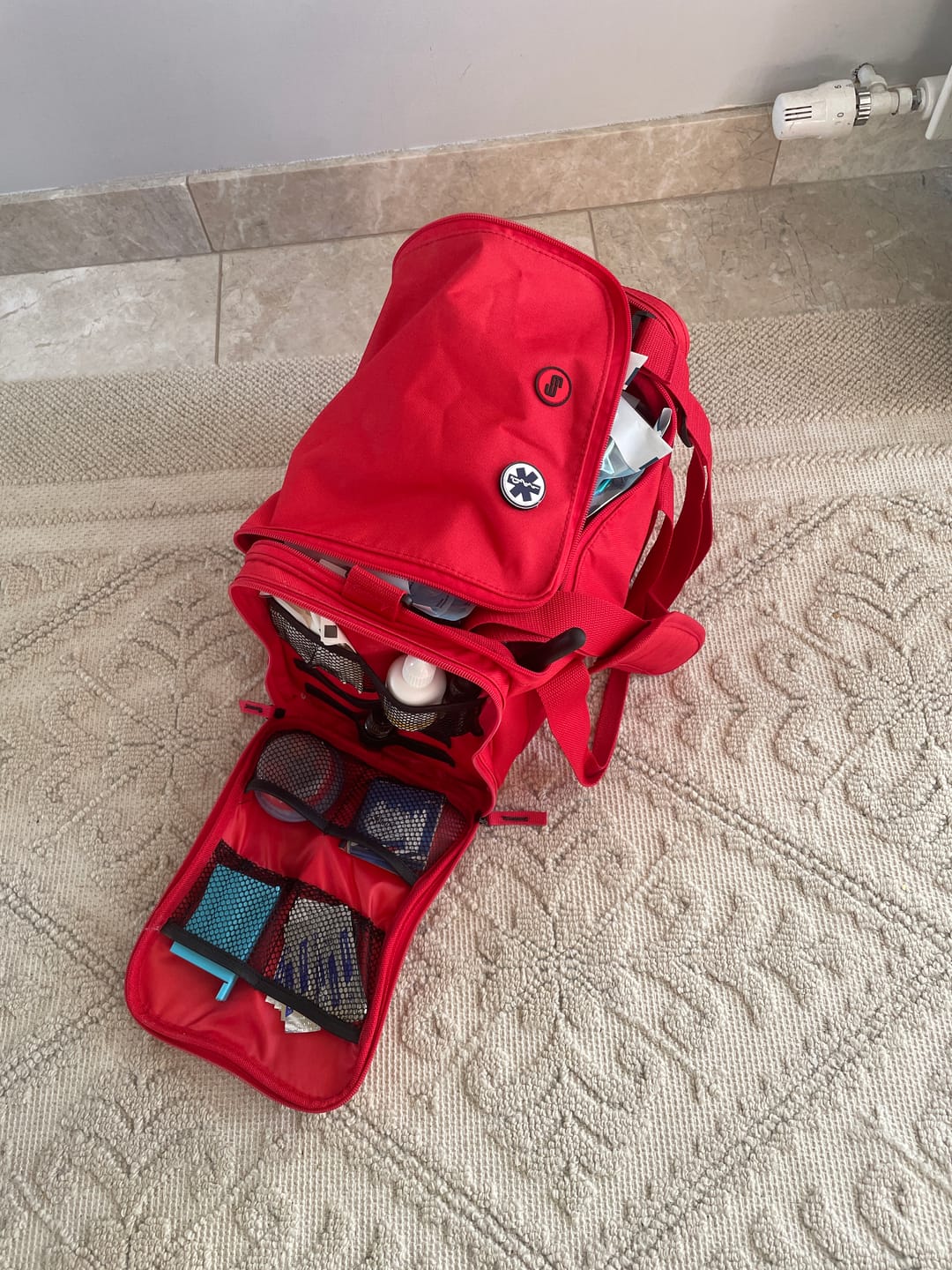 Customer photo review of Elite First Aid Bag - Red