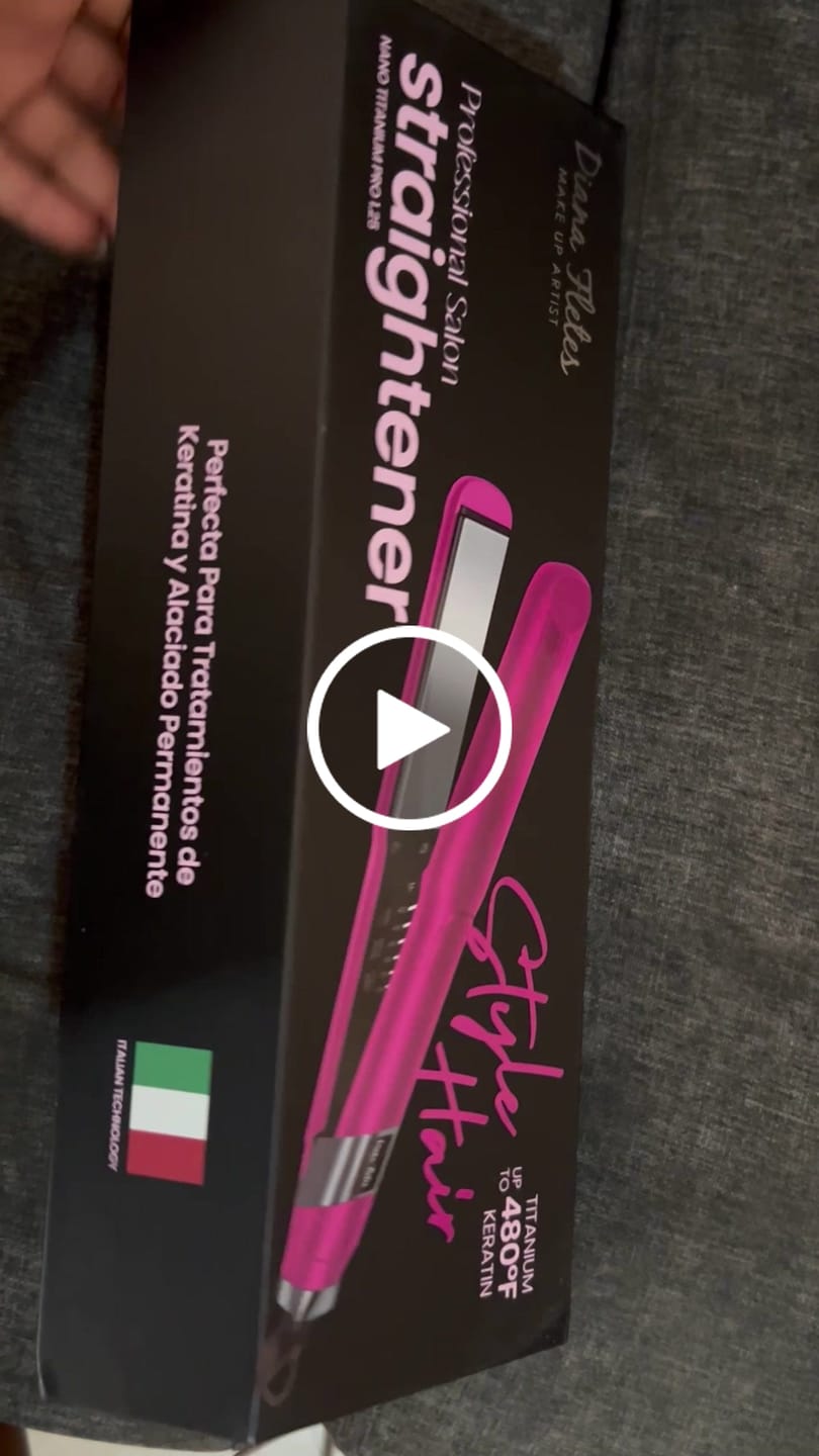 Customer video review of Plancha Profesional Titanium con Tecnología Italiana Diana Fletes