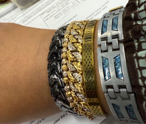 Customer photo review of Keffiyeh Cuff