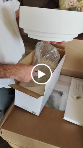 Customer video review of Gypsum Wall Light White