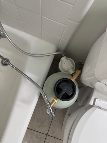 Customer photo review of Shower Water Softener System