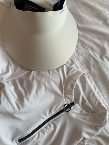 Customer photo review of Classic White Swim Set