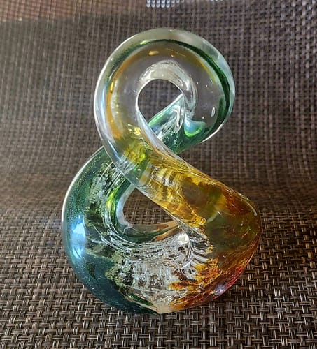 Customer photo review of Twisted Circle of Life with Cremation Ashes