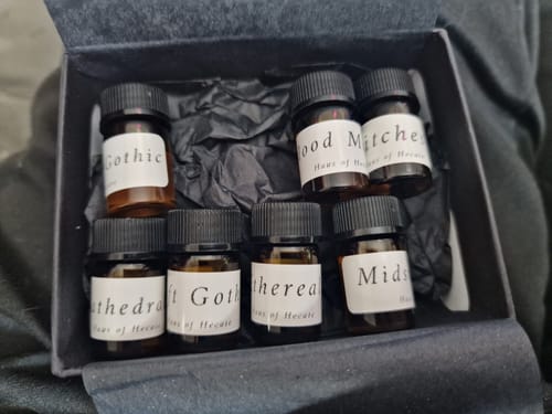 Customer photo review of The Mini Otherworldly Collection 7 Scents + Discount Code