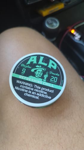 Customer photo review of Mountain Wintergreen Nicotine Pouches