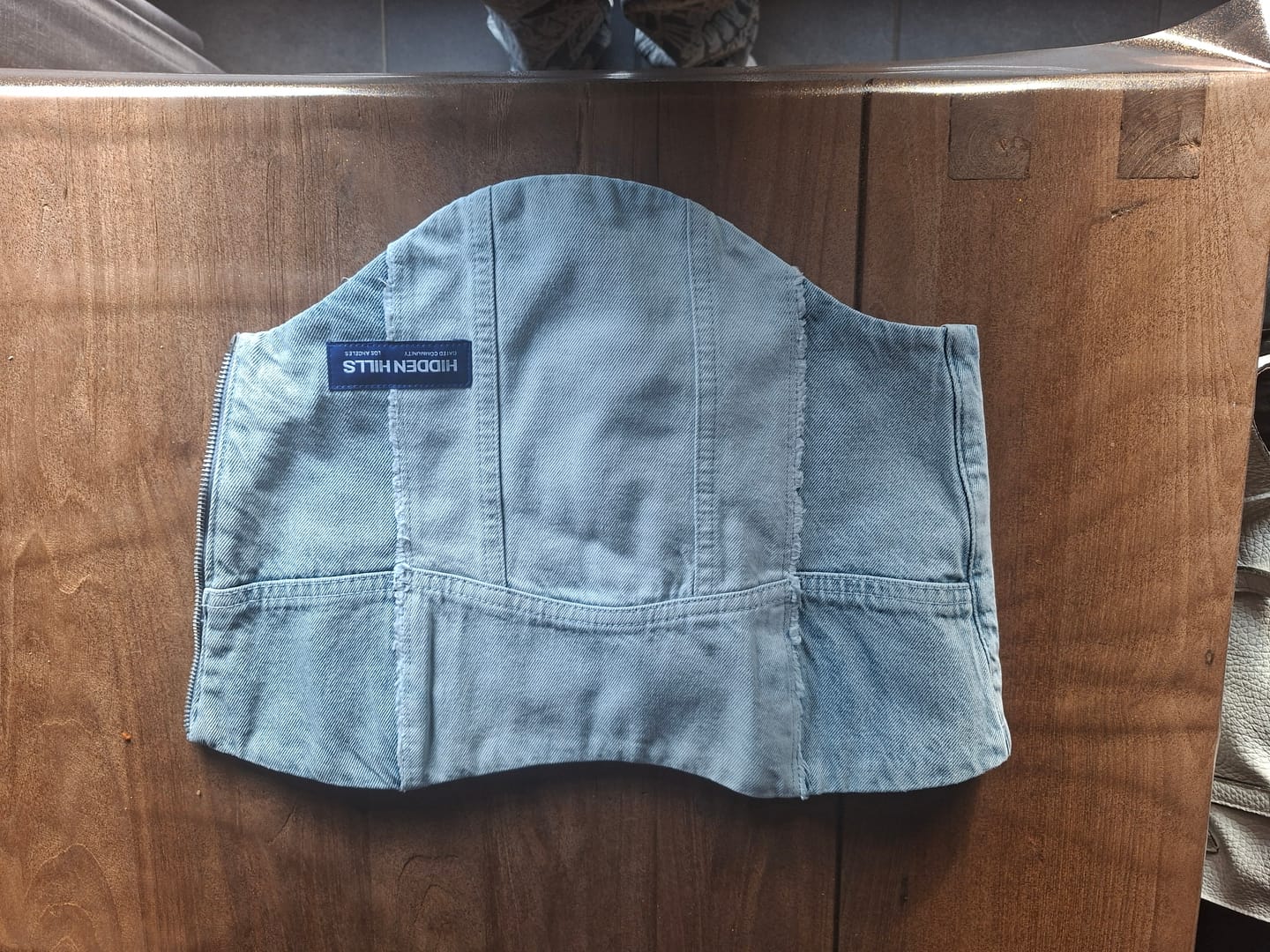 Customer photo review of REWORKED DENIM CORSET